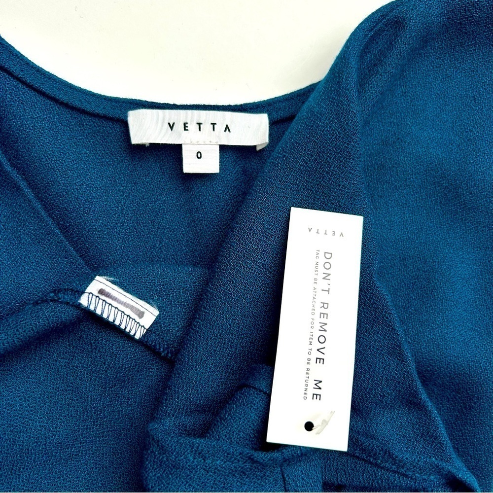 Vetta Capsule Blue Two Piece Midi Dress Convertible Skirt Set Size 0 XS NWT - Picture 9 of 16